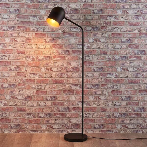 Lampa stojąca Morik Lindby, czarny, salon / jadalnia, metal, nowoczesny
