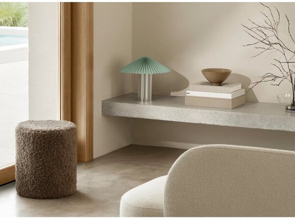 Brązowy puf z materiału bouclé Teddy – Blomus