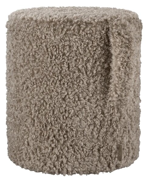 Brązowy puf z materiału bouclé Teddy – Blomus