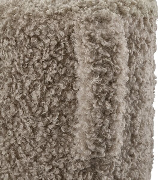 Brązowy puf z materiału bouclé Teddy – Blomus