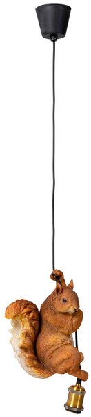 KARE Lampa wisząca Squirrel, możliwość ściemniania, brązowy / rdzawy, salon / jadalnia, tworzywo sztuczne, nowoczesny