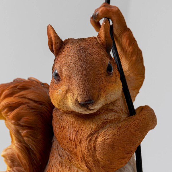 KARE Lampa wisząca Squirrel, możliwość ściemniania, brązowy / rdzawy, salon / jadalnia, tworzywo sztuczne, nowoczesny