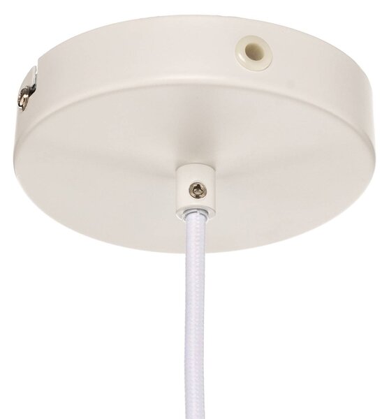 Dyberg Larsen Lampa wisząca DL45, możliwość ściemniania, biały / opal, salon / jadalnia, metal, skandynawski