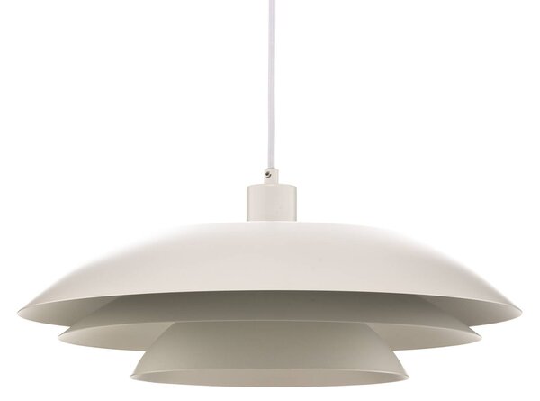 Dyberg Larsen Lampa wisząca DL45, możliwość ściemniania, biały / opal, salon / jadalnia, metal, skandynawski