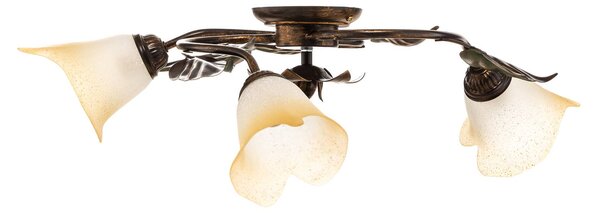 Lampa sufitowa Miranda ONLI, możliwość ściemniania, brązowy / mosiężny, salon / jadalnia, metal, florentyński