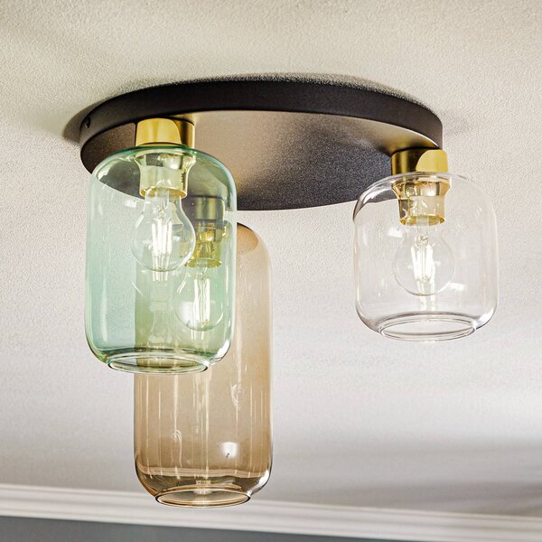 Lampa sufitowa Marco Green TK Lighting, możliwość ściemniania, przezroczysty / transparentny, salon / jadalnia, szkło, nowoczesny