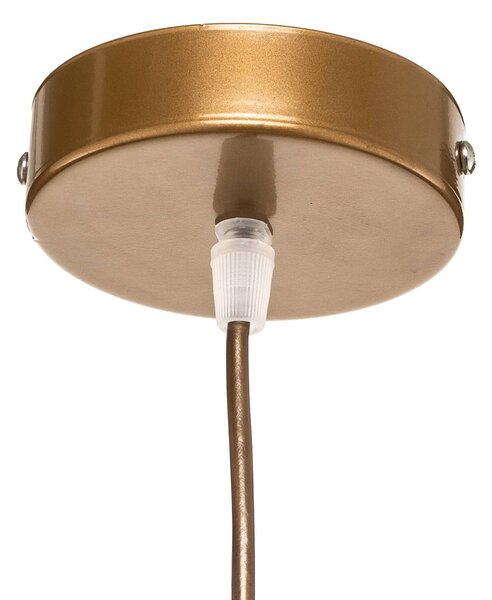 Lampa wisząca Devon Duolla, możliwość ściemniania, brązowy / rdzawy, salon / jadalnia, tkanina / materiał / jedwab, nowoczesny