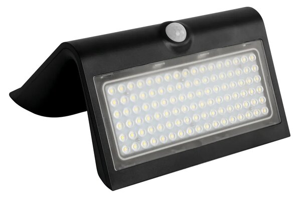 Nowoczesny czarny kinkiet solarny z czujką ruchu - 6.8W B0-N79