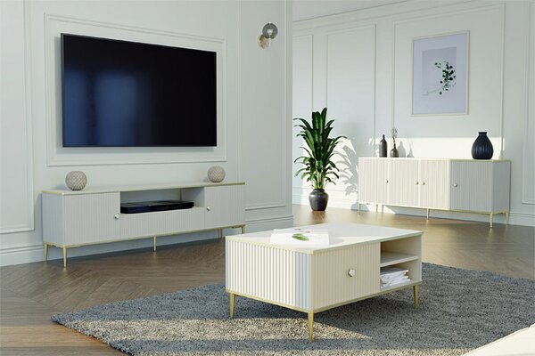 Lamelowa komoda cashmere P1-Z93