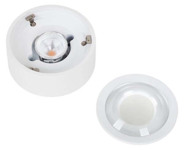 Lampa sufitowa LED Rotari Arcchio, możliwość ściemniania, biały / opal, salon / jadalnia, aluminium, nowoczesny
