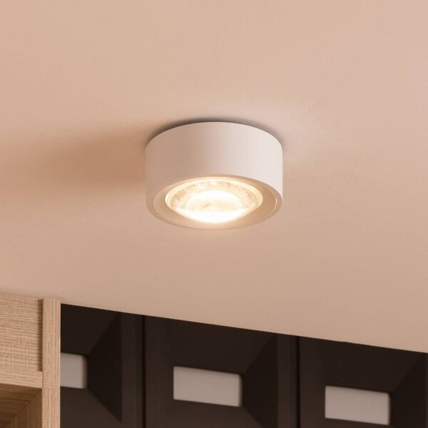 Lampa sufitowa LED Rotari Arcchio, możliwość ściemniania, biały / opal, salon / jadalnia, aluminium, nowoczesny