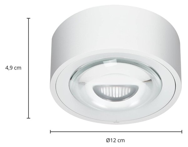 Lampa sufitowa LED Rotari Arcchio, możliwość ściemniania, biały / opal, salon / jadalnia, aluminium, nowoczesny