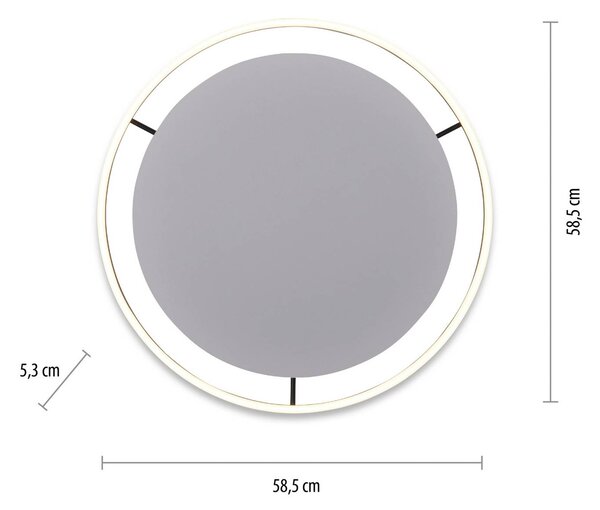 JUST LIGHT. GmbH Lampa sufitowa LED Ritus, możliwość ściemniania, czarny, salon / jadalnia, aluminium, nowoczesny