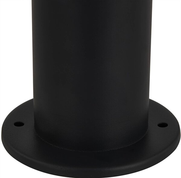 Lindby słupek oświetleniowy Statius, antracyt/przezroczysty, żelazo, 100 cm Statius, czarny, metal, nowoczesny