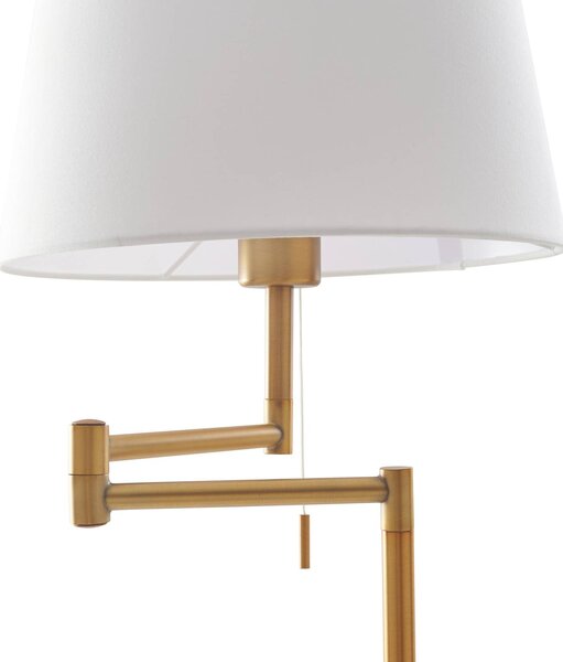 Lampa stojąca Ismene Lindby, brązowy / mosiężny, salon / jadalnia, metal