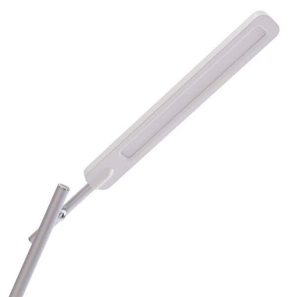 Lampa biurkowa LED Valtorin Lindby, możliwość ściemniania, biały / opal, biuro, tworzywo sztuczne, nowoczesny