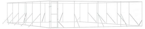 Kojec zewnętrzny dla psa, 8x12x2 m, stal galwanizowana