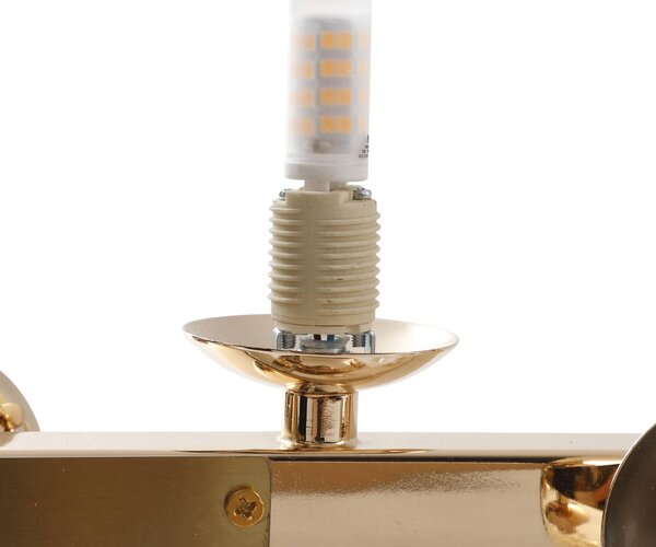 Lampa wisząca szklana Naelen Lucande, możliwość ściemniania, mosiężny / złoty, salon / jadalnia, metal, nowoczesny