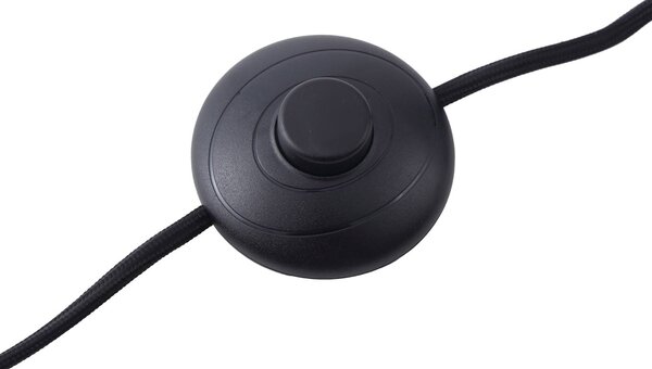 Lampa stojąca Ovelia Lindby, czarny, salon / jadalnia, metal, nowoczesny