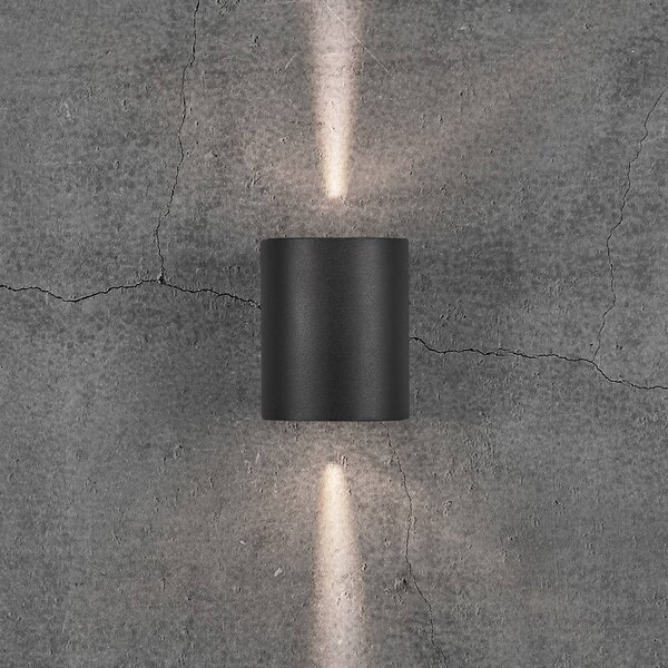 Nordlux Kinkiet zewnętrzny LED Canto 2, czarny, aluminium, nowoczesny