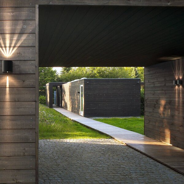 Nordlux Kinkiet zewnętrzny LED Canto 2, czarny, aluminium, nowoczesny