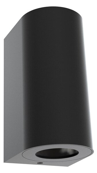 Nordlux Kinkiet zewnętrzny Canto Maxi 2, możliwość ściemniania, czarny, aluminium, nowoczesny