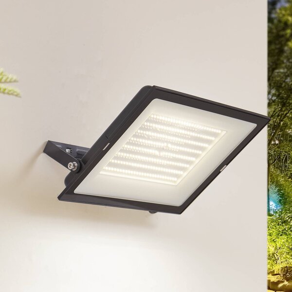 Kinkiet zewnętrzny LED Maikel PRIOS, czarny, aluminium, nowoczesny