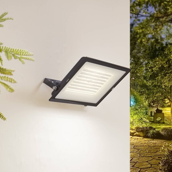 Kinkiet zewnętrzny LED Maikel PRIOS, czarny, aluminium, nowoczesny