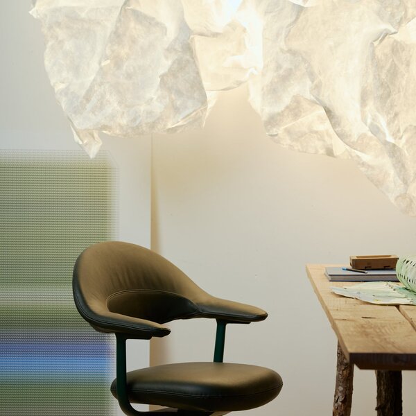 Lampa Ścienna FLOS, Maap W1, ściemnialny, biały, salon, tkanina | tekstylia, design