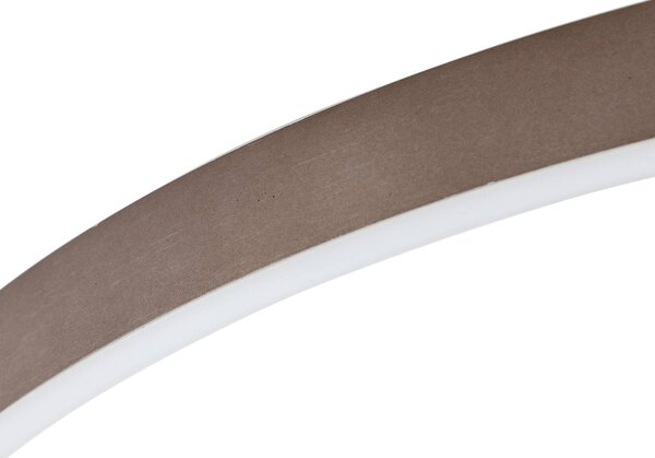 Inteligentna lampa sufitowa Moise Lucande, możliwość ściemniania, brązowy / rdzawy, salon / jadalnia, aluminium, nowoczesny
