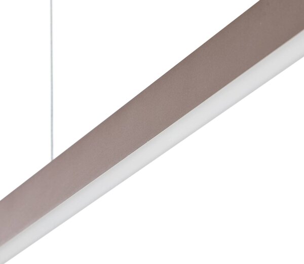 Inteligentna lampa wisząca Mylosh Lucande, możliwość ściemniania, brązowy / rdzawy, salon / jadalnia, aluminium, nowoczesny