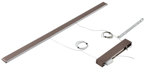 Inteligentna lampa wisząca Mylosh Lucande, możliwość ściemniania, brązowy / rdzawy, salon / jadalnia, aluminium, nowoczesny
