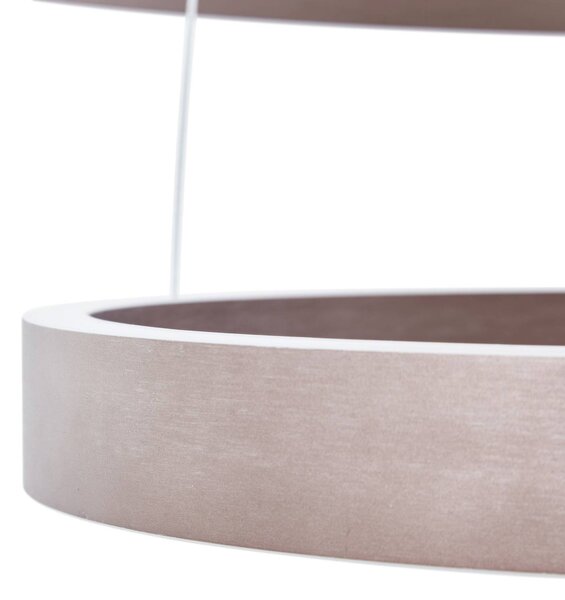 Inteligentna lampa wisząca Yonam Lucande, możliwość ściemniania, brązowy / rdzawy, salon / jadalnia, aluminium, nowoczesny