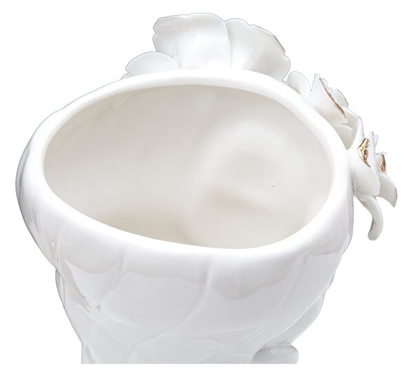 Biały porcelanowy wazon Mauro Ferretti Cute Woman