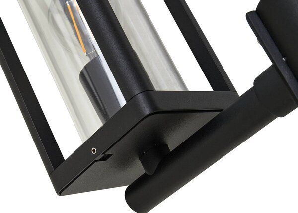 Lucande Lampa zewnętrzna Siveta, 240 cm, 2-punktowa, czarna, E27, IP65 Siveta Lucande, możliwość ściemniania, czarny, aluminium, nowoczesny