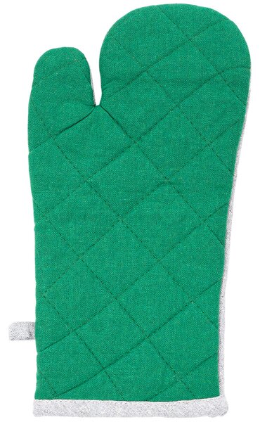 Rękawica kuchenna z magnesem Heda zielony/szary, 18 x 32 cm