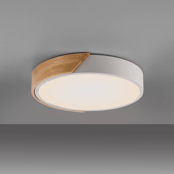 JUST LIGHT. GmbH Lampa sufitowa Bila, jasne drewno, salon / jadalnia, drewno