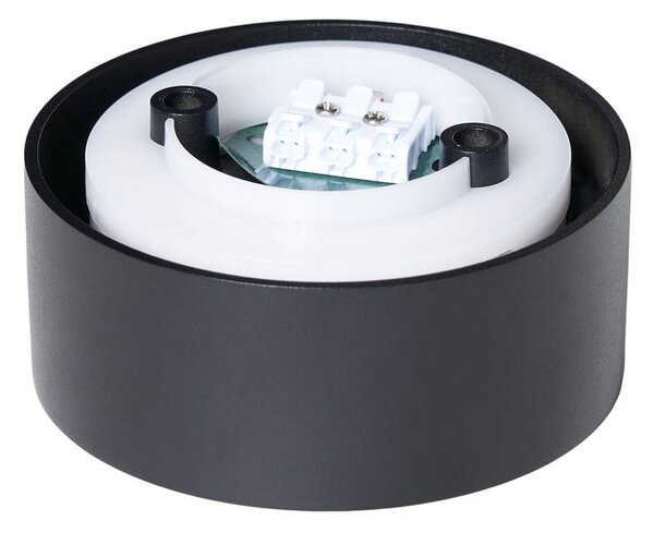 Lampa sufitowa LED Rotari Arcchio, możliwość ściemniania, czarny, salon / jadalnia, aluminium, nowoczesny