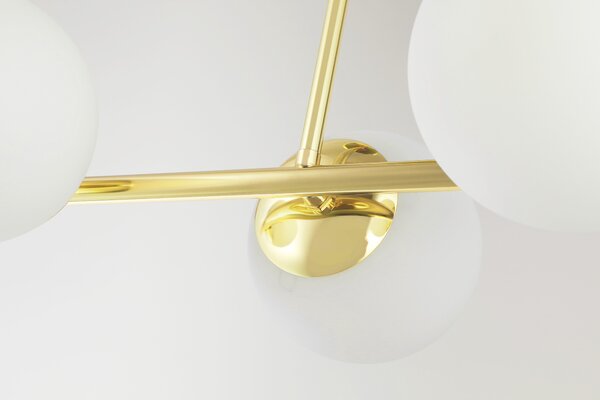 NOWOCZESNA LAMPA SUFITOWA WISZĄCA KLASYCZNE ZŁOTO LEDO W3