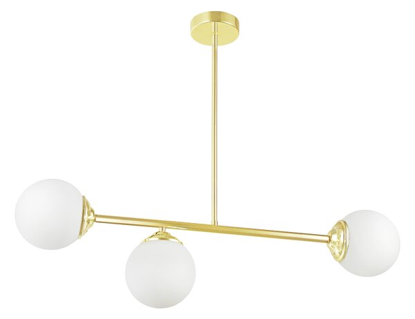NOWOCZESNA LAMPA SUFITOWA WISZĄCA KLASYCZNE ZŁOTO FINO W3