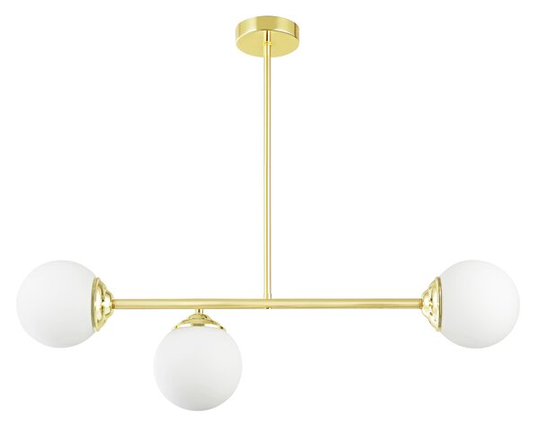 NOWOCZESNA LAMPA SUFITOWA WISZĄCA KLASYCZNE ZŁOTO FINO W3