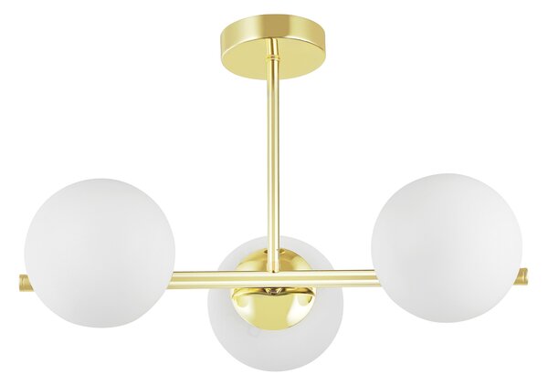 NOWOCZESNA LAMPA SUFITOWA WISZĄCA KLASYCZNE ZŁOTO LEDO W3