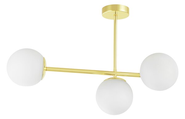 NOWOCZESNA LAMPA SUFITOWA WISZĄCA KLASYCZNE ZŁOTO LEDO W3 LONG