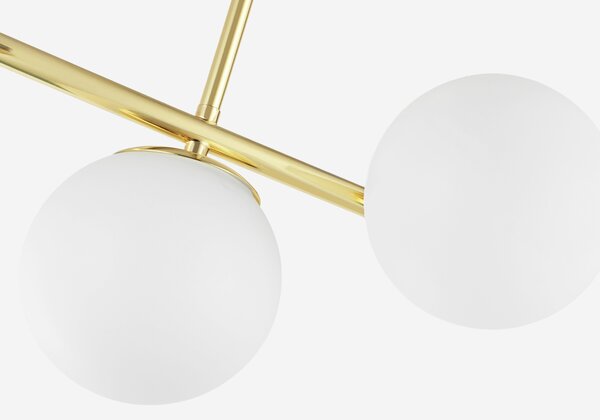 NOWOCZESNA LAMPA SUFITOWA WISZĄCA KLASYCZNE ZŁOTO LEDO W3 LONG