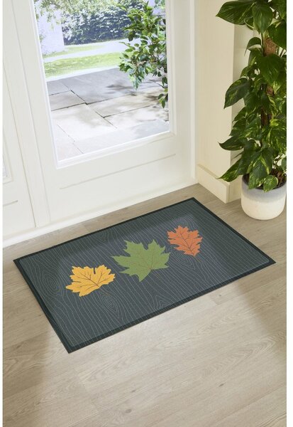 Wycieraczka 40x70 cm Autumn Leaves on Green – Artsy Doormats
