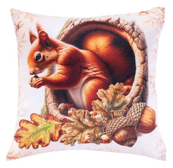 Zestaw 3 poszewek na poduszki ZWIERZETA LEŚNE 45 x 45 cm