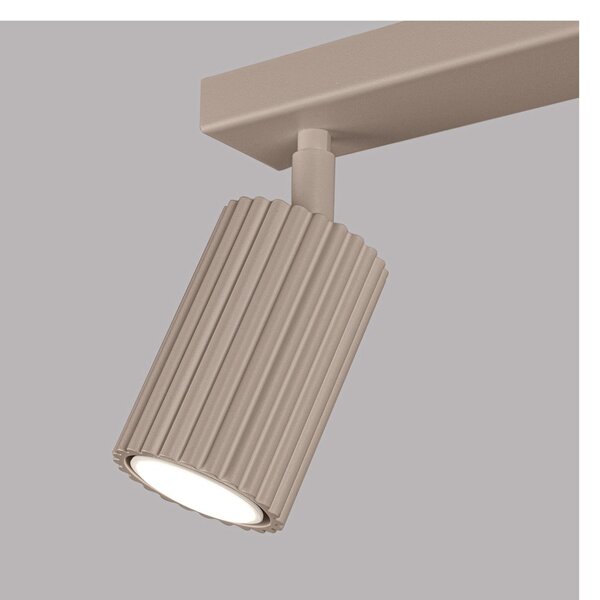 Szarobrązowa metalowa lampa punktowa 6,5x30 cm Gleam – Sollux