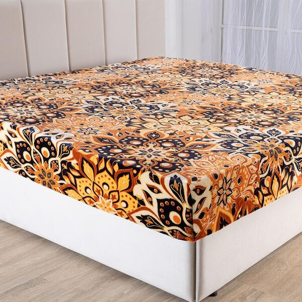 Napinane prześcieradło z mikropluszu BLANKA 90 x 200 cm