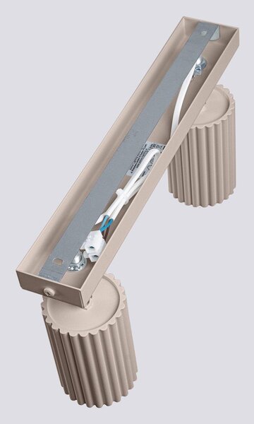 Szarobrązowa metalowa lampa punktowa 6,5x30 cm Gleam – Sollux