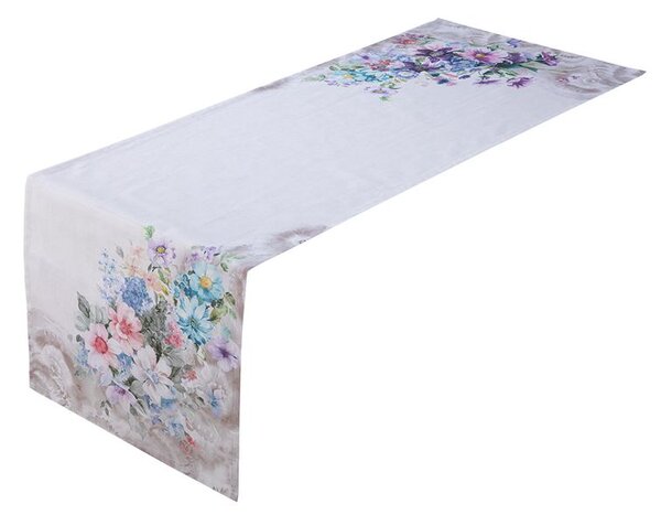 Bieżnik z nadrukiem KWIATOWY ROZKWIT 45 x 140 cm